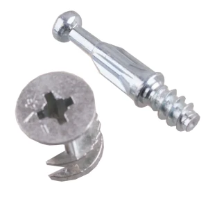 Набор эксцентриковых стяжек 25x24 мм сталь цвет серебро 4 шт.