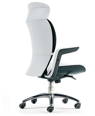 Poltrona Frau Поворотное кожаное кресло Executive с 5-ю спицами и колесами L'ufficio - poltrone ufficio sun-id-1372591 - Вид №1