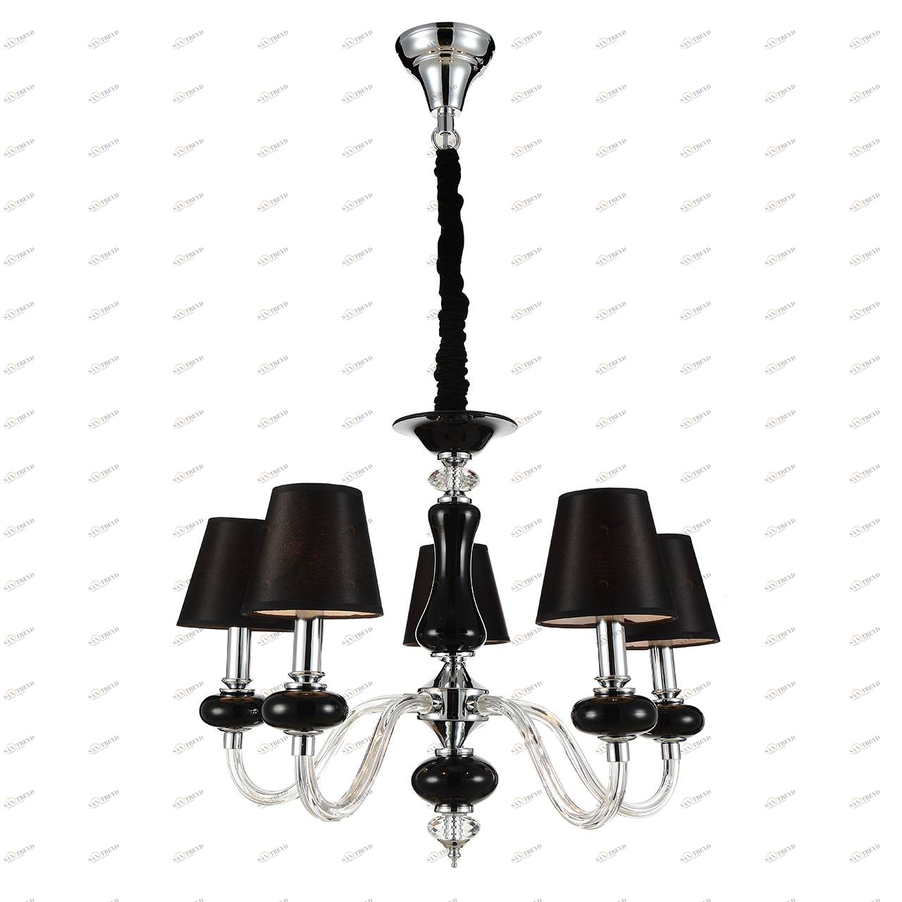Люстра дизайнерская Hidden хром черная SL654.403.05 ST LUCE ДИЗАЙНЕРСКИЕ, LUME 057839 Черный 