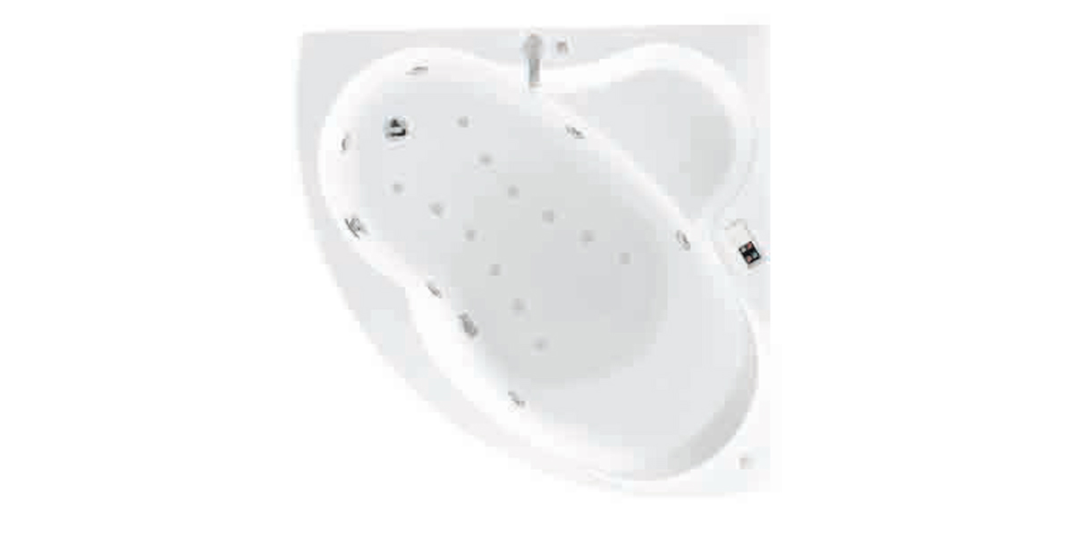 Ванна Hydromassage Novellini UNA с набортным смесителем, системой дезинфекции и боковой панелью Una Gamba UNA3135135PFA1K - Вид №1