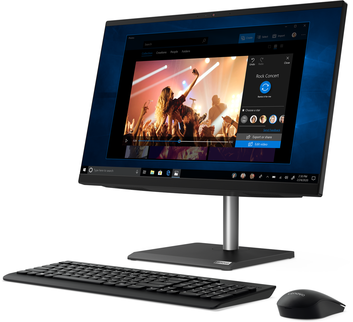 11FT005KRU v30a-24iml 23,8" i3-10110u 4gb 128gb_ssd_m.2 int. dvd±rw ac+bt usb kb&mouse no_os 1y on-site Lenovo Santreyd  - Вид №6