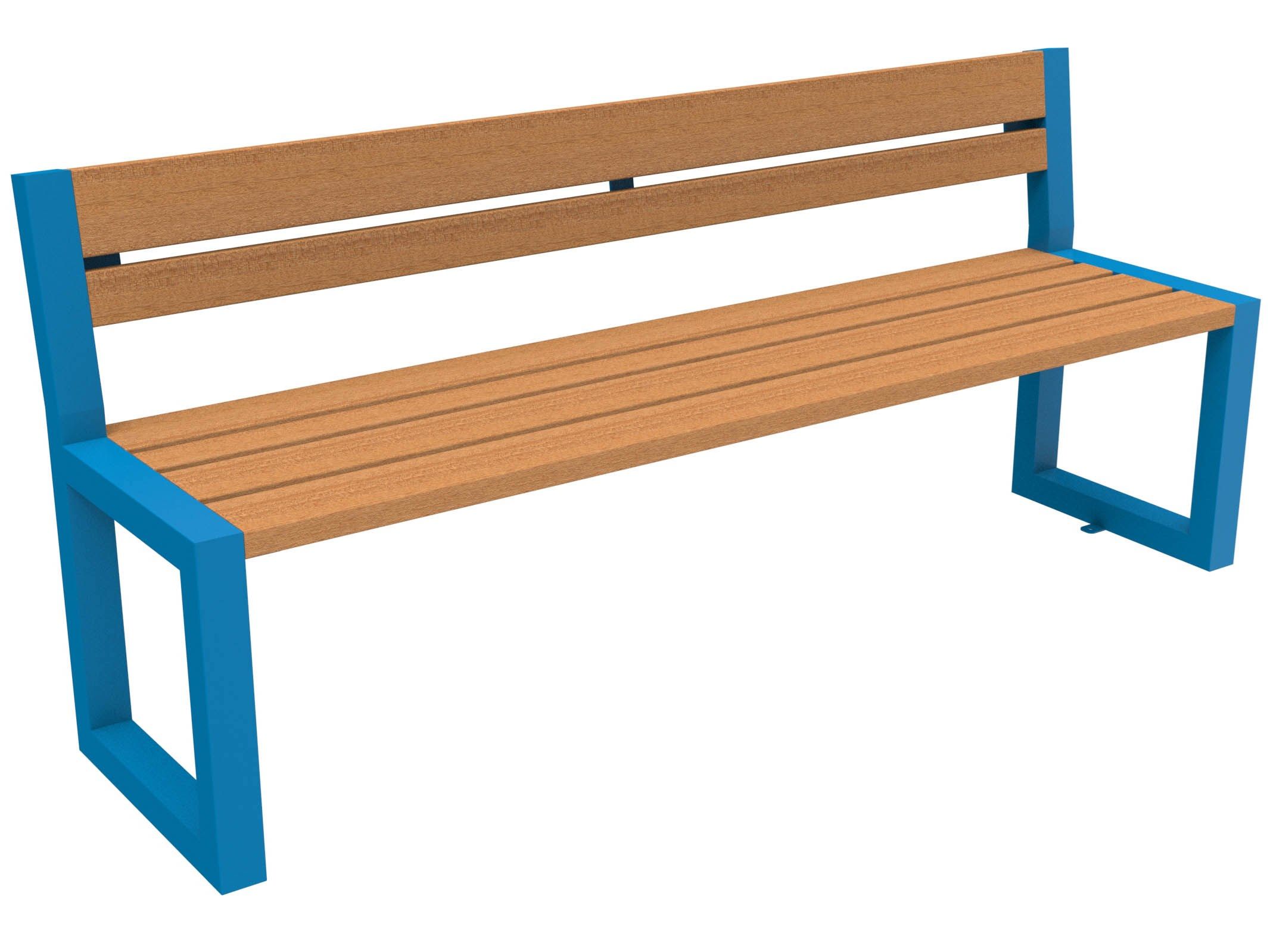 Скамья из окуме со спинкой Lazzari ритм ARCH-00140158 - Вид №26