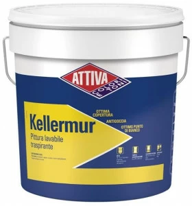 ATTIVA Дышащая моющаяся краска на водной основе для внутренних работ Smalti e pitture