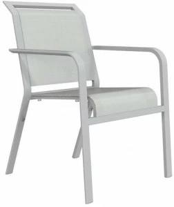 JANUS et Cie Садовый стул из алюминия с подлокотниками Zephyr