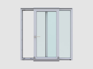 Копланарное раздвижное окно из ПВХ