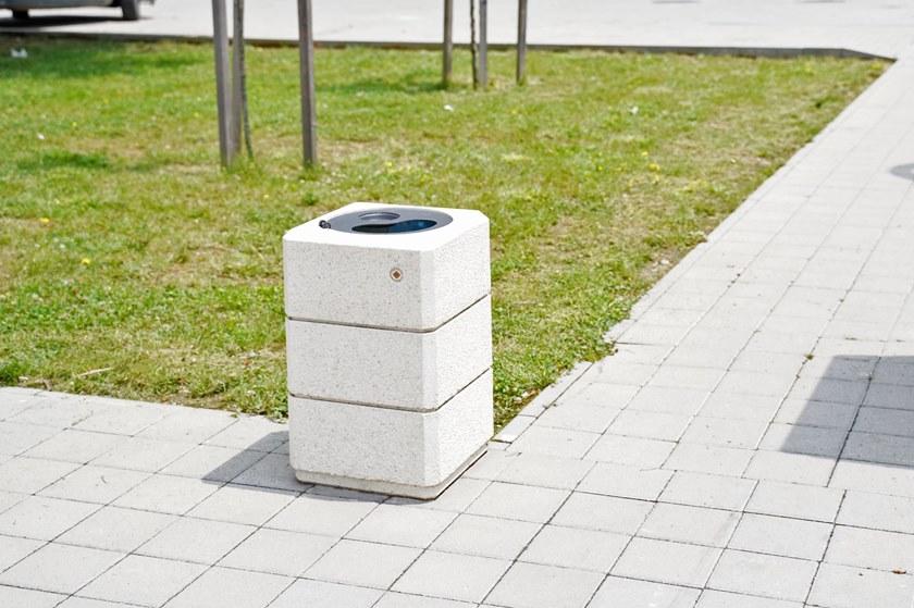 ENCHO ENCHEV - ETE Бетонный мусорный бак с крышкой для улицы  72  - Вид №1