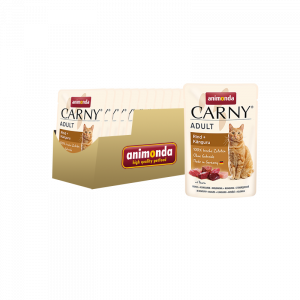 ПР0050437*12 Корм для кошек Carny Adult говядина, кенгуру пауч 85г (упаковка - 12 шт) Animonda
