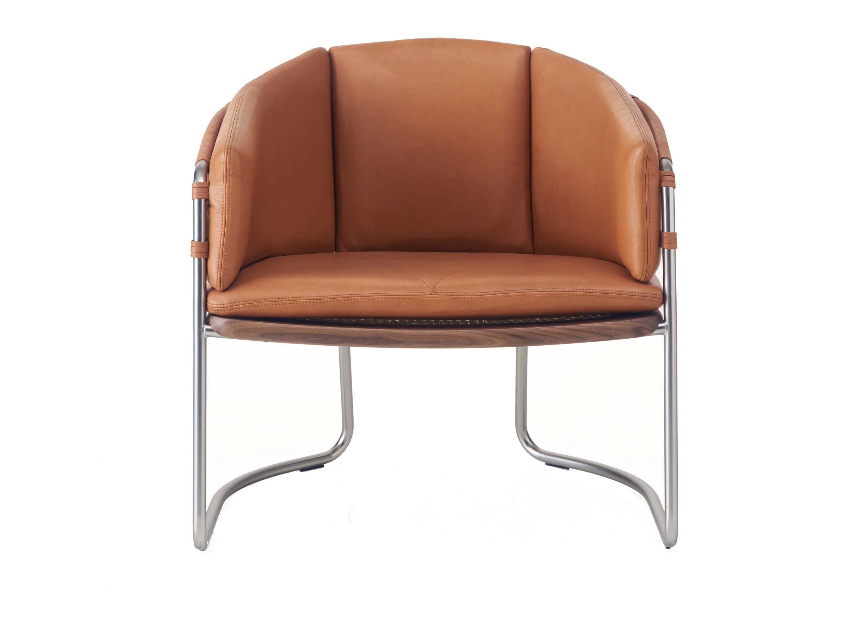 Мягкое кожаное кресло с подлокотниками BassamFellows ARCH-00068952 - Вид №1