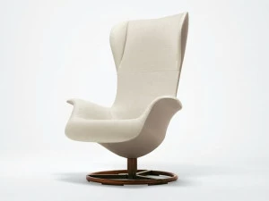 Giorgetti Вращающееся кресло Bergere с подлокотниками Tilt