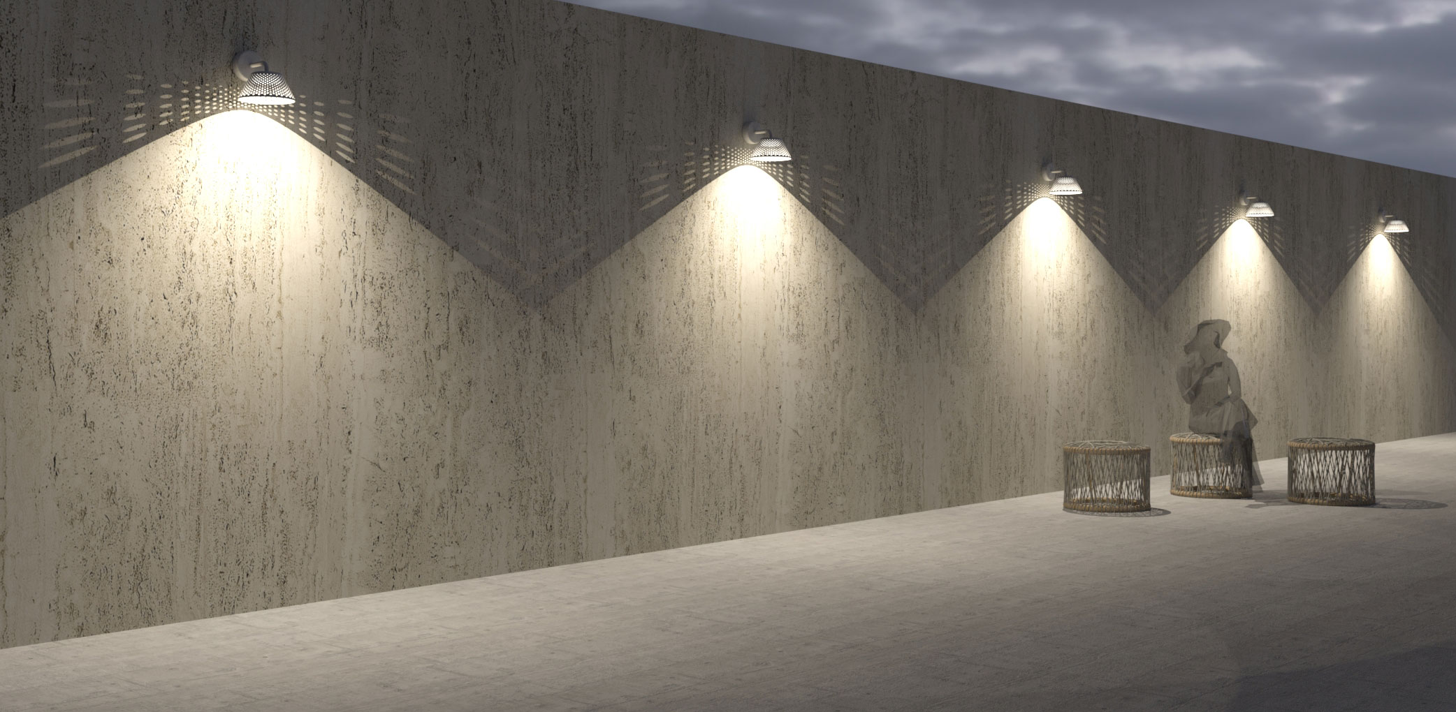 3210166 Подсветка стены Platek MESH Applique  MESH - LED 4000K 87°  - Вид №11