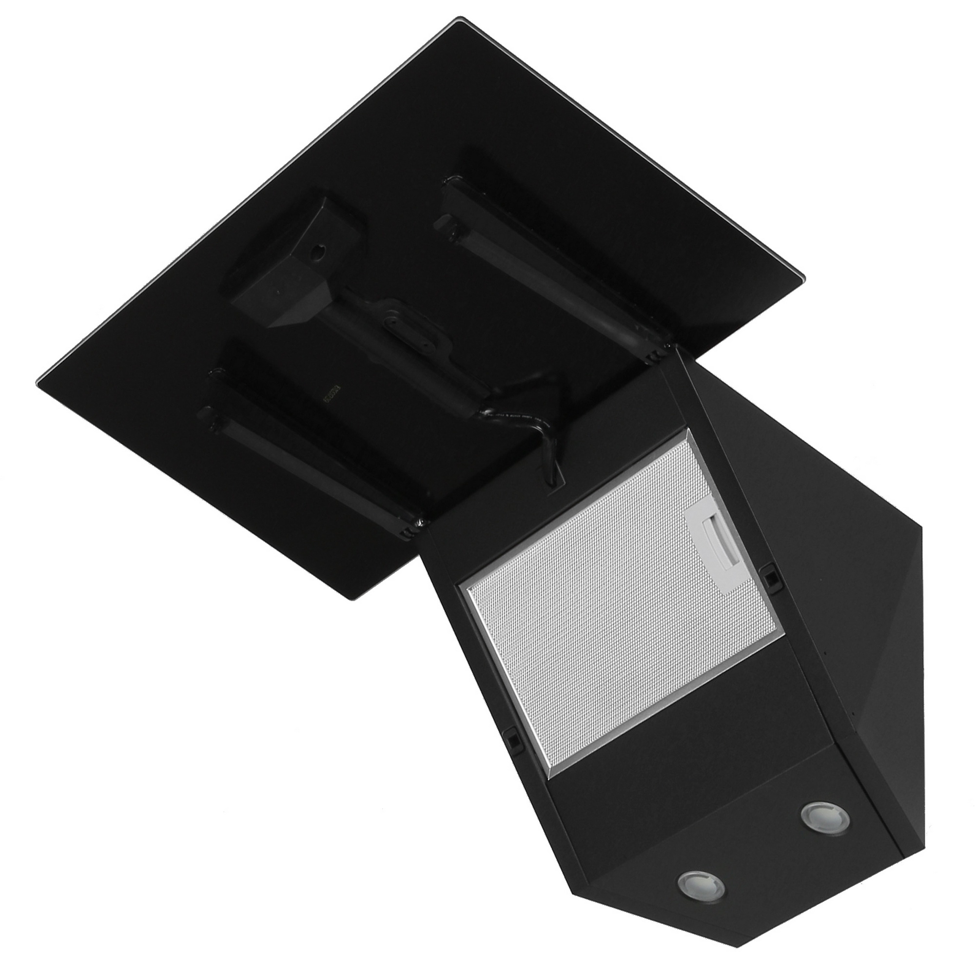 8167871 Вытяжка наклонная MBS ALPINIA 160 GLASS черный STDN-0079417 - Вид №2