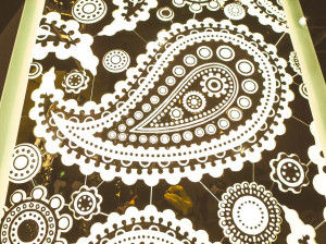 Декоративная стеклянная панель