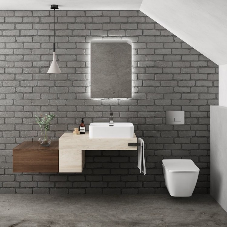 T3259BH Прямоугольное зеркало со светодиодной подсветкой 50х70 см Ideal Standard MIRROR&LIGHT  - Вид №4