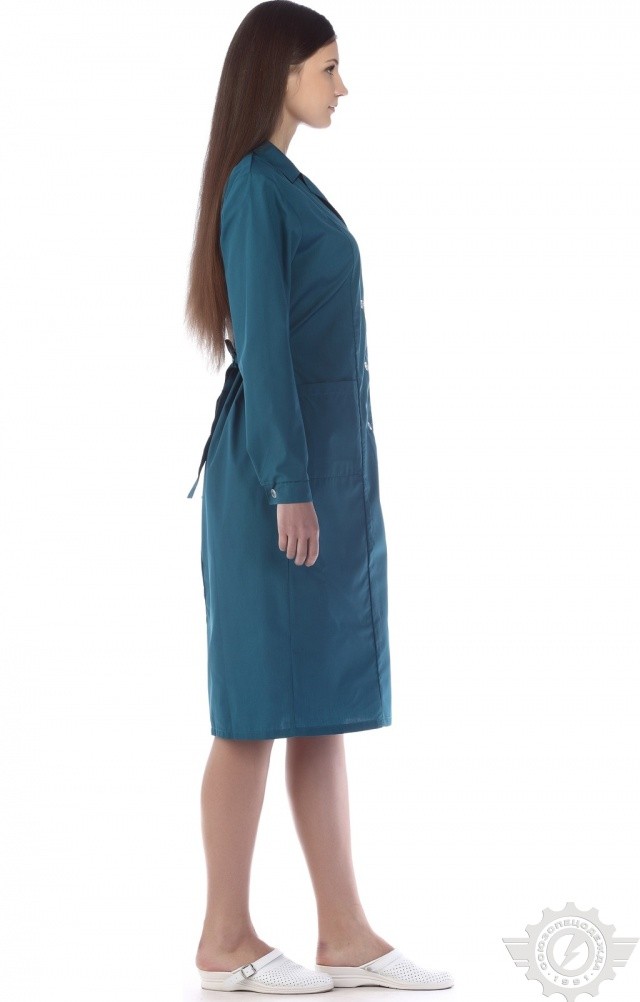 63275 Халат "Золушка" бирюза  Одежда для обслуживающего персонала  размер 62/158-164 Спецодежда  - Вид №10