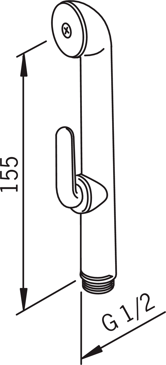Oras 242050-11 Ручной душ 242050-11  Белый  - Вид №2