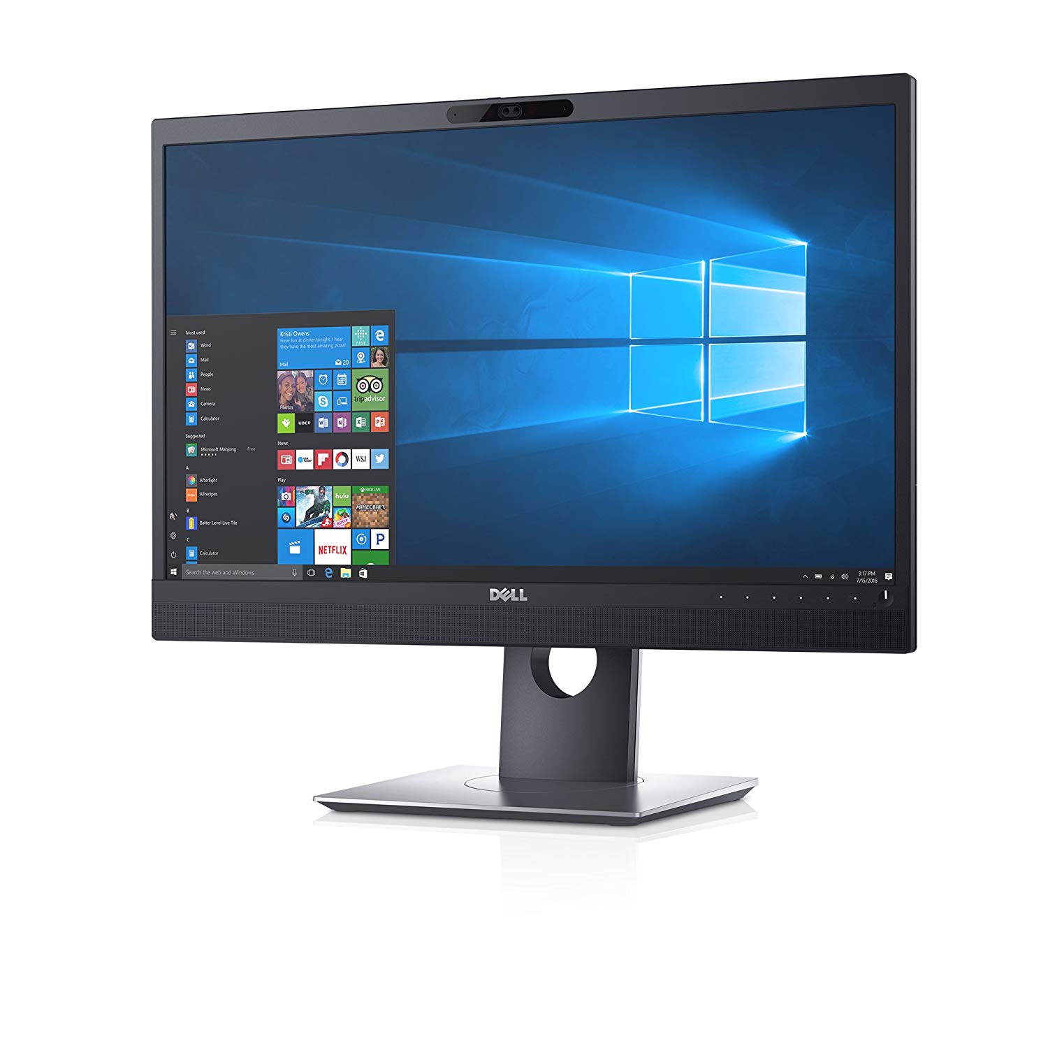 2418-4906 p2418hzm 23.8", ips, 1920x1080, 6ms, 250cd/m2, 1000:1, 178/178, height adjustable, tilt, swivel, pivot, vga, dp, hdmi, 5xusb 3.0, spk 2x5w, ir webcam 2.1mp, black, 3 y Dell Santreyd  - Вид №2
