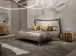 Bellotti Ezio Двуспальная кровать ясень с тафтинговым изголовьем Gea 2018-80