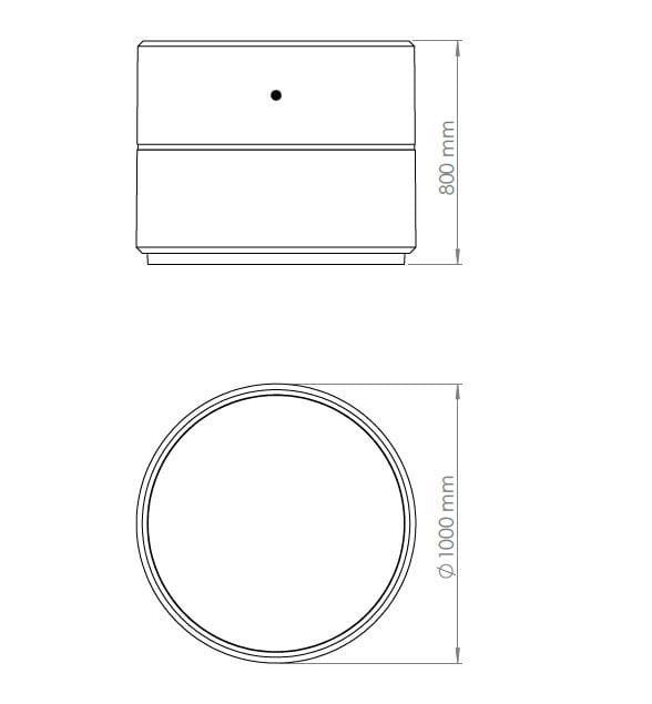 Бетонная плантатор ENCHO ENCHEV - ETE 16/26 ARCH-00092717 - Вид №7