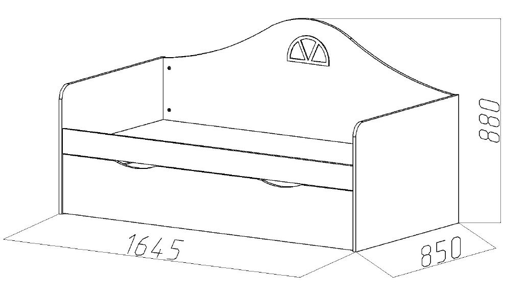 Детский диван-кровать с дополнительным спальным местом "Амстердам" МАНДАРИН АМСТЕРДАМ 179540 Розовый Santreyd  - Вид №4