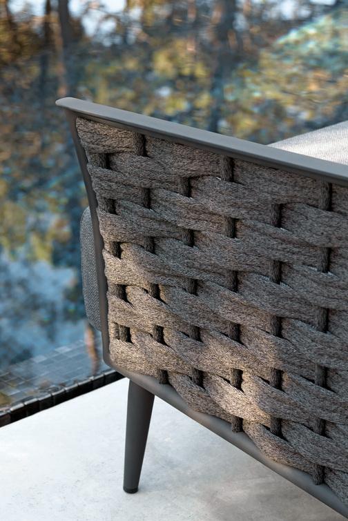 MNST578 1 мест.ная лава веревка 45мм антрацит Manutti Cascade - Вид №8