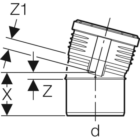 390.520.14.1 Отвод Geberit Silent-PP Geberit  - Вид №11