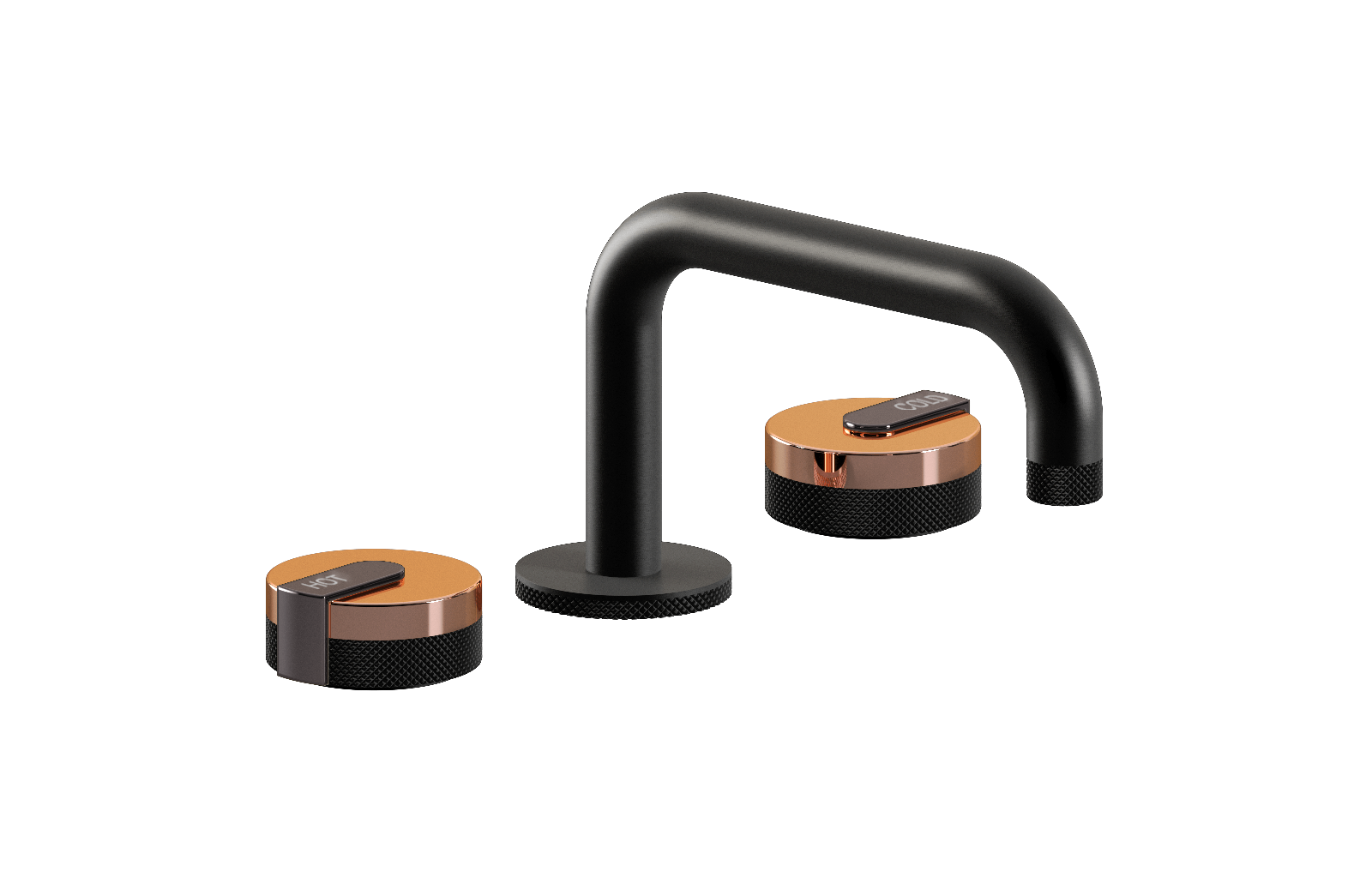 E-11510-R1RG-L1OX-MBK Смеситель для умывальника на 3 отвертия GRAFF MOD+