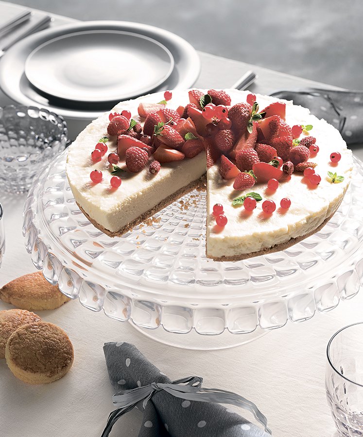 Тортовница круглая 36 см коралловая Tiffany GUZZINI  00-3869855 Красный  - Вид №3