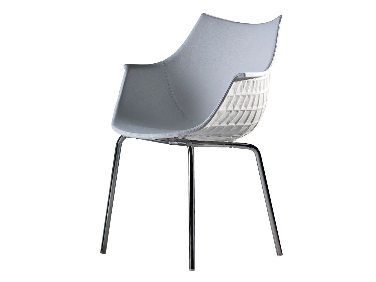 Стул из поликарбоната и кожи с подлокотниками Driade солнечные часы ARCH-00038234 - Вид №1