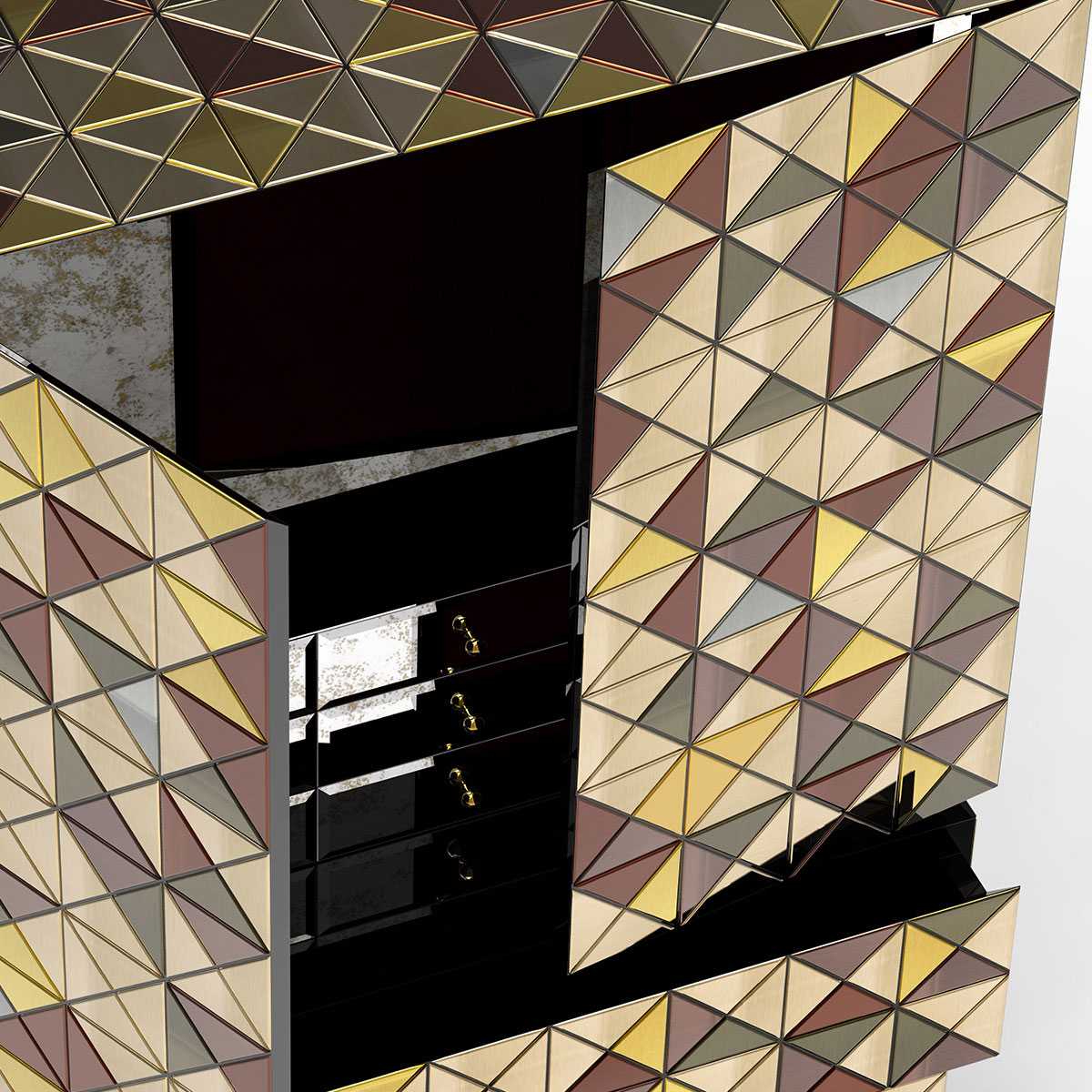 Шкафы Pixel Anodized Cabinet Covethouse BOCA DO LOBO  - Вид №5