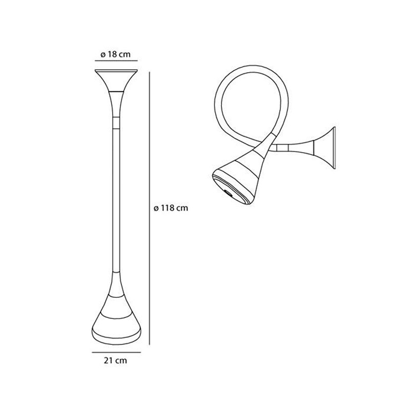 Светильник настенно-потолочный серебристый Artemide 0674010A ARTEMIDE  00-3882742 Серебро  - Вид №6