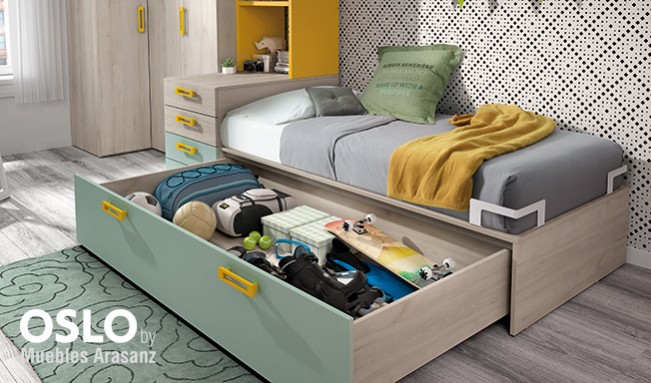 102668 Детская комната с модульной кроватью Ambiente 08 Arasanz Oslo Santreyd - Вид №1