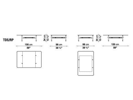 Мраморный прямоугольный низкий журнальный столик B&B Italia ARCH-00108500 - Вид №5