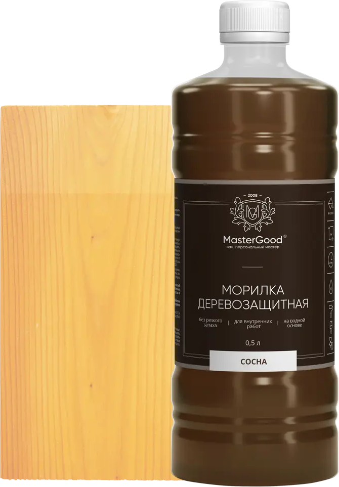 88038579 Морилка для дерева на водной основе Good Master 0.5 л цвет сосна STLM-0076613