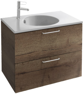 EB2521-R5-NR4 Тумба под столешницу 70 см, 2 ящика, хромированная ручка JACOB DELAFON ODÉON RIVE GAUCHE