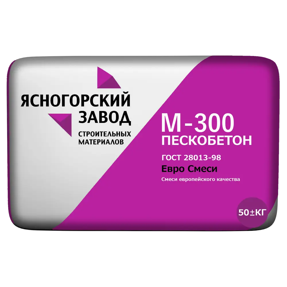Пескобетон М300 ЯСНОГОРСКИЙ ЗАВОД 50 кг для надежных строительных работ 82761903 STLM-0035651