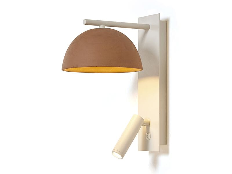 Металлический и терракотовый светодиодный настенный светильник luxcambra Absis ARCH-00067345 - Вид №1