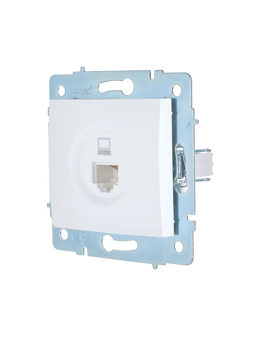ASTI Розетка компьютерная белая механизм LEZARD 7081-0288-139 - Вид №3