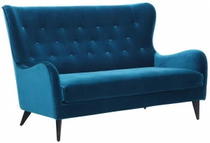 Sits Стеганый 2-х местный диван из бархата с высокой спинкой Pola