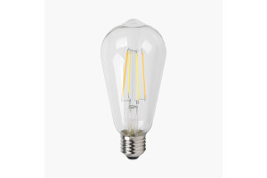 16194577 Умная лампа LED Wi-Fi Bulb ST64 E27 6Вт 2200-6500К прозрачная ZTSHLBWCWE272RU Zetton