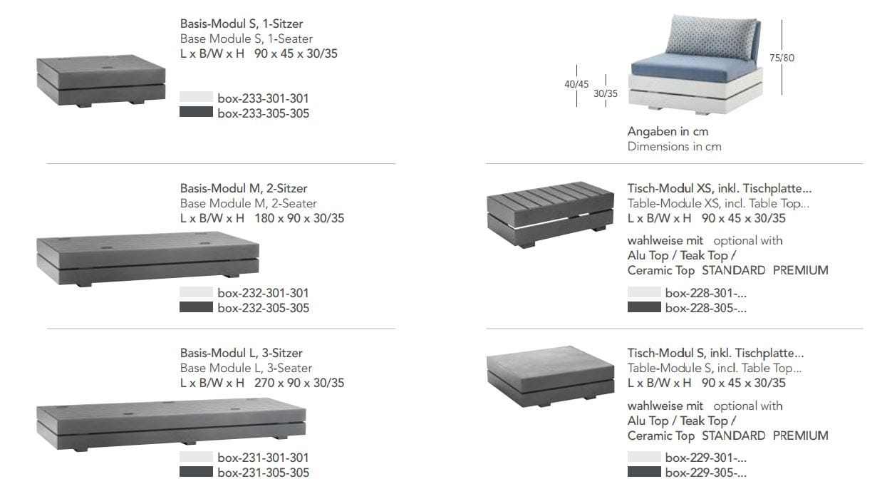 3-местный тканевый садовый диван solpuri Boxx ARCH-00103968 - Вид №8