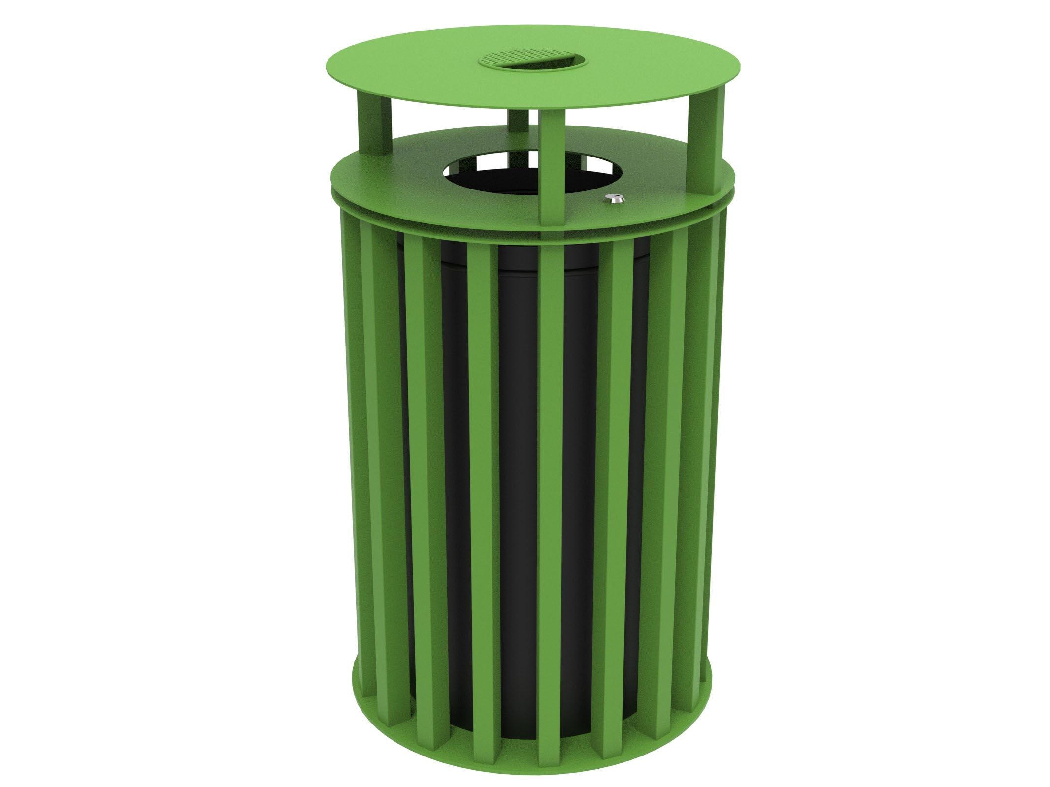 Оцинкованная стальная корзина для мусора с пепельницей Lazzari Динамо ARCH-00058102 - Вид №26