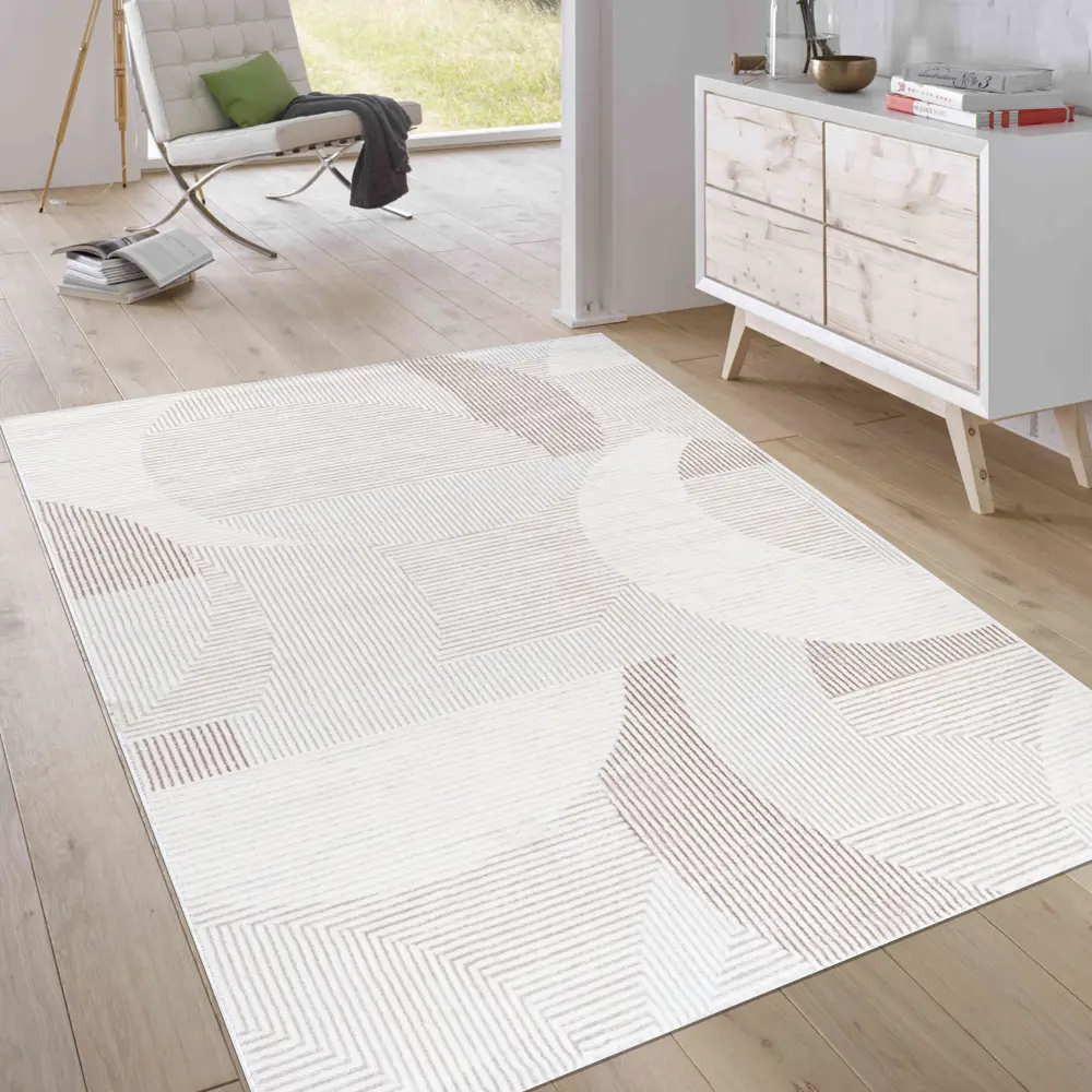 Ковер Kreaforta Breeze бежевый 160x230 см для современного интерьера 89395023 STLM-1575916