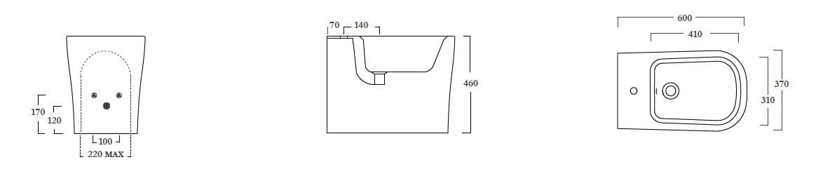 Напольное оконное биде Olympia Ceramica OMNIA ARCH-00141501 - Вид №7