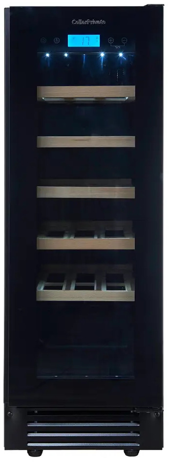 91211135 Винный шкаф Cellar Private CP020-1TBH 29.50x82x57.50 см 20 бутылок сталь цвет черный STLM-0519218