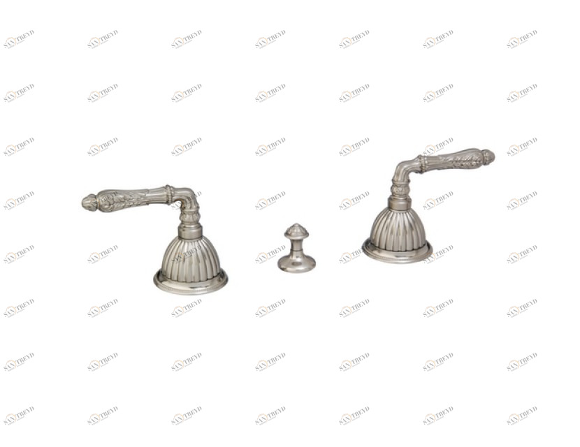 033022.A00.62 Комплект биде с тремя отверстиями Сатин никель Mestre Artica