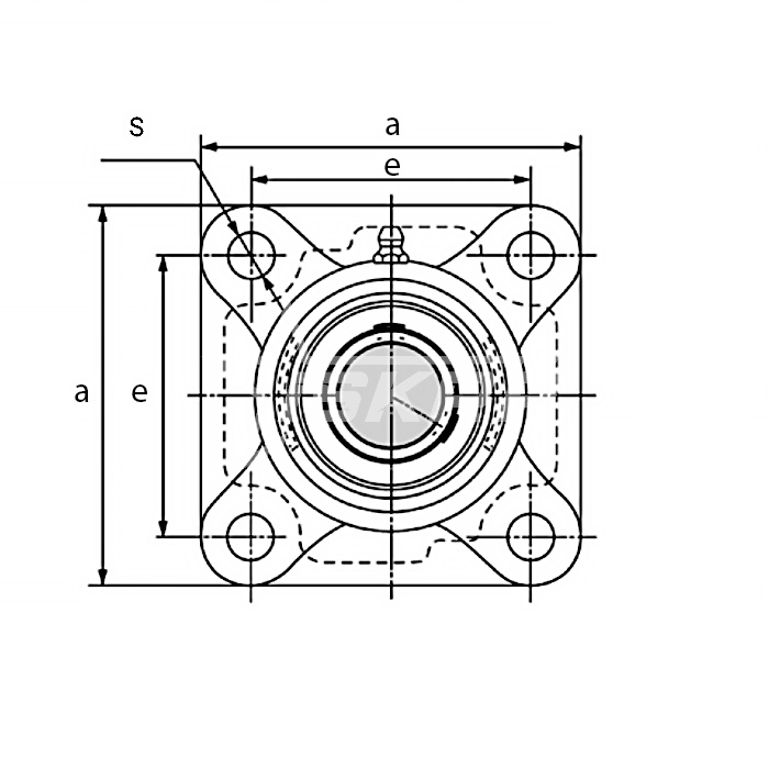 IS1982 Подшипниковый узел UCF211 ISKRA  - Вид №1