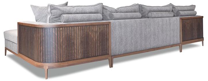 Mobi Модульный тканевый диван с шезлонгом Manhattan sun-id-1373542 - Вид №2