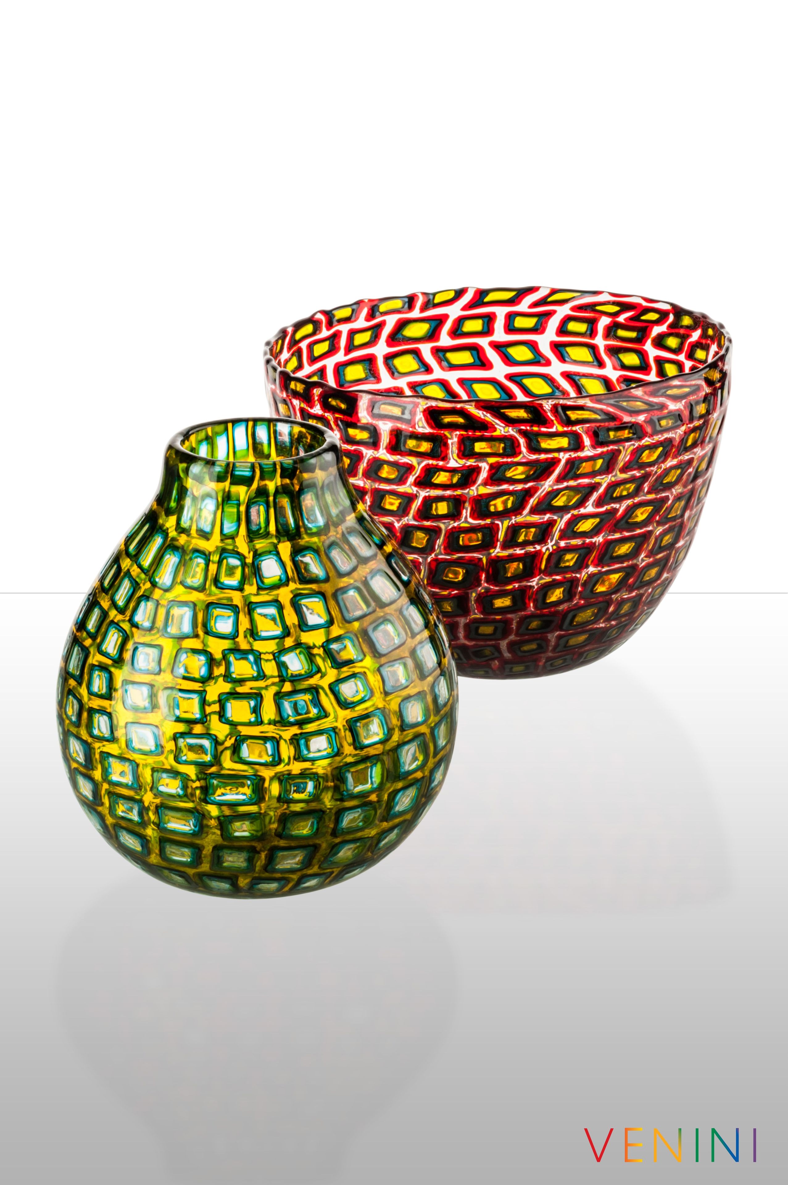 ВАЗа ручной работы из дутого стекла VENINI Murrine Romane ARCH-00105786 - Вид №2