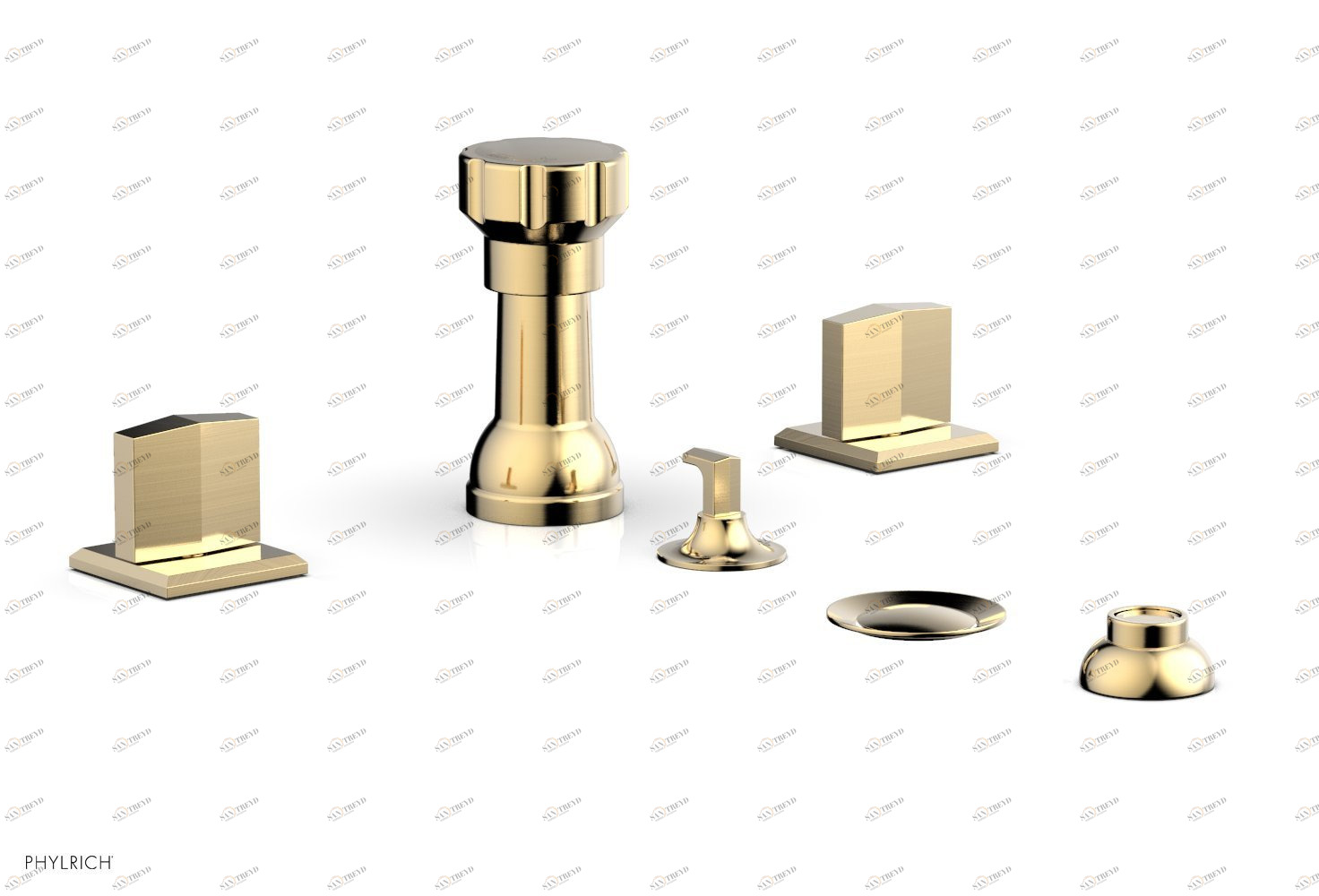 Смеситель для биде DIAMA Phylrich  184-60-026 Satin Brass 