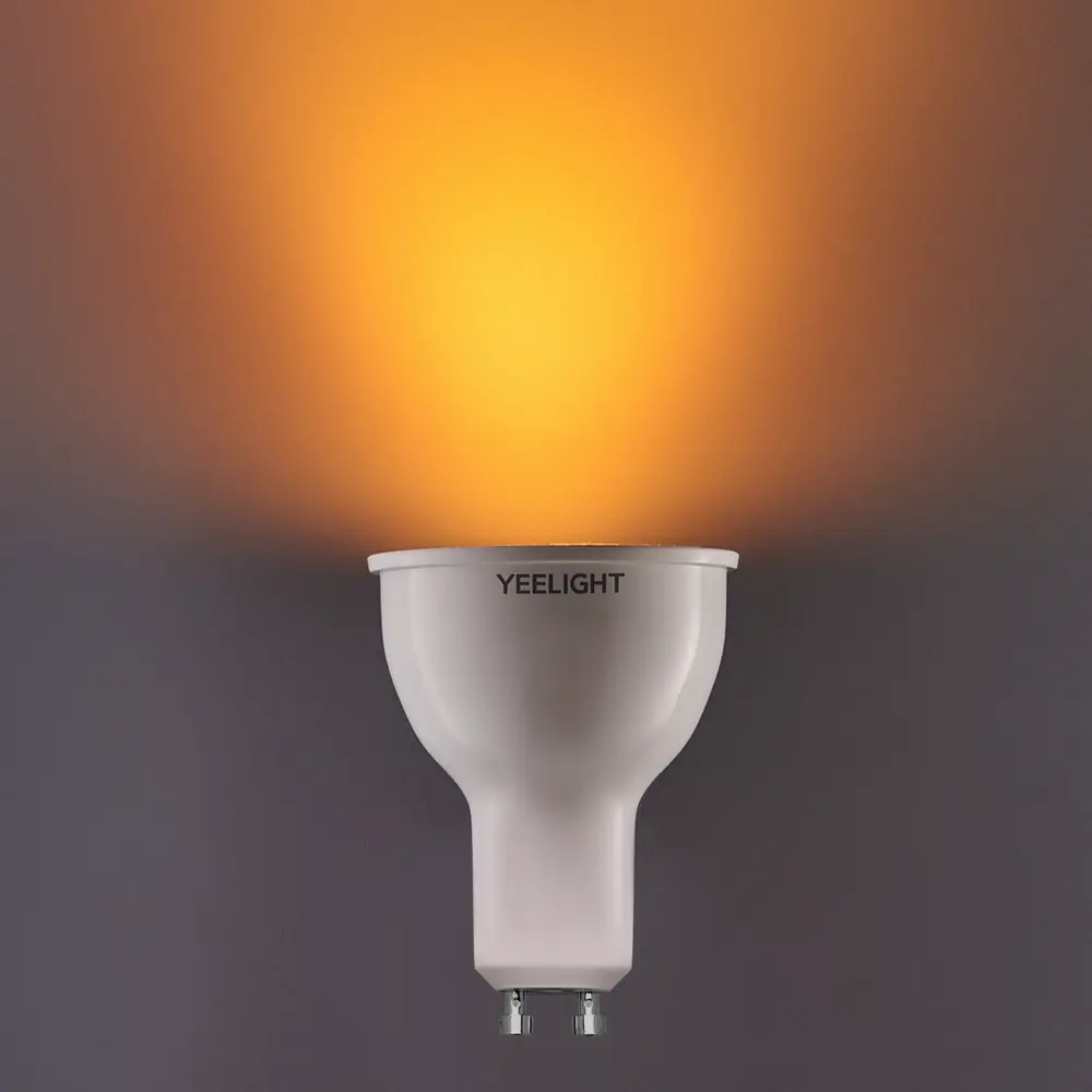Лампа умная светодиодная Yeelight GU10 200-240 В 5 Вт спот прозрачная 350 лм регулируемый цвет света RGBW для диммера STLM-2132698 - Вид №6